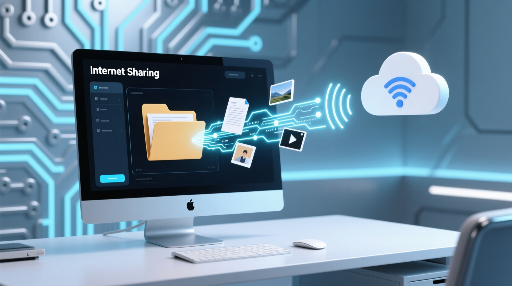 share files over the internet from your computer with h