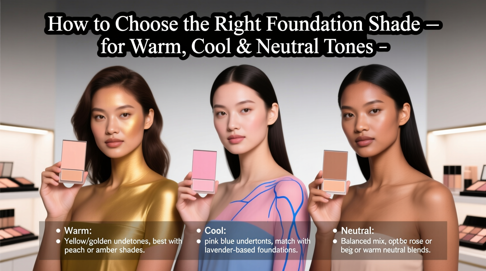 how to choose the right shade of foundation for warm cool and neutral tones