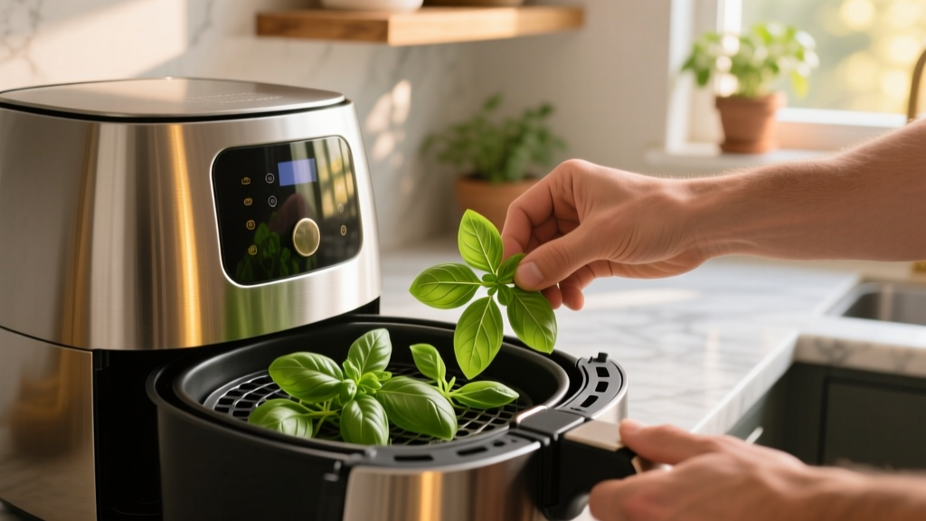 Debunking 'Air Fryer Drying Herbs': Why Basil Turns Brown...