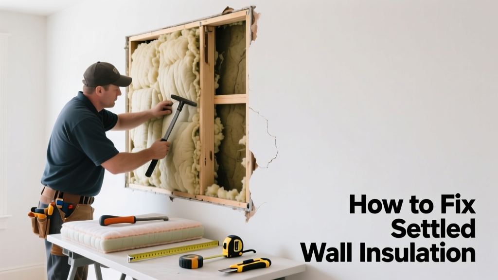 How to Fix Settled Wall Insulation in Older Homes