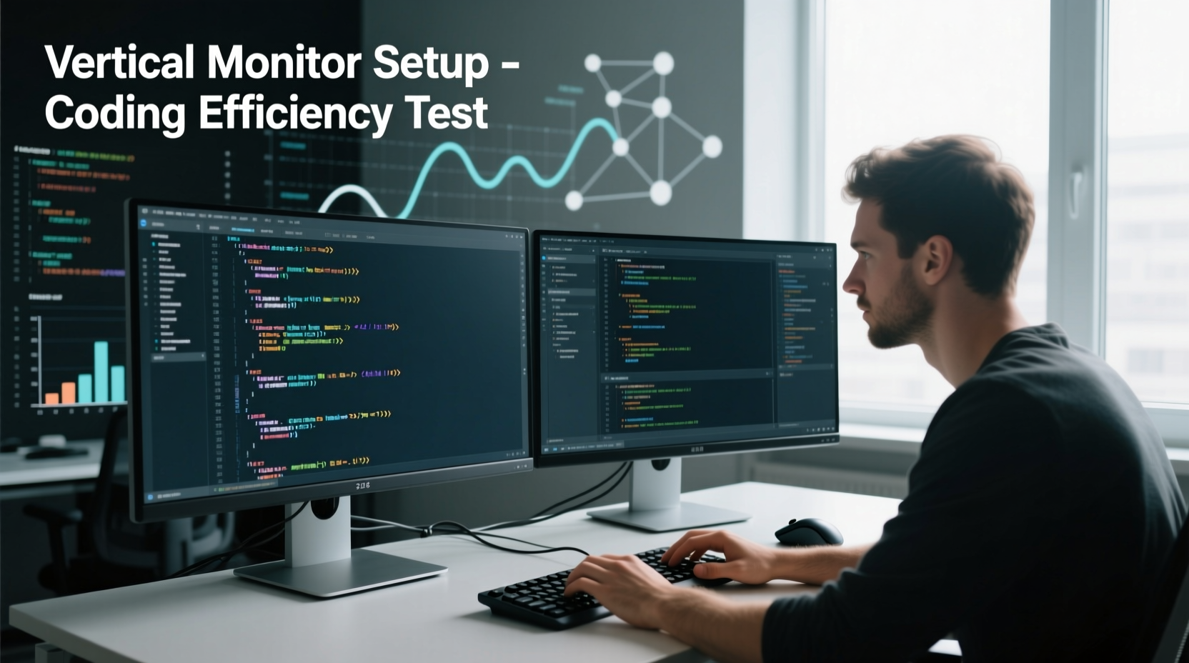 is a vertical monitor setup actually better for coding productivity