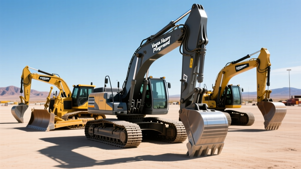 Road Construction Equipment at the Vegas Heavy Equipment Playground