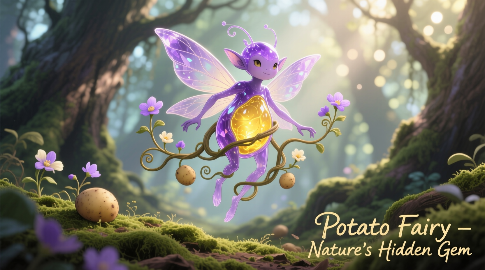 Potato Fairy variety showing purple skin and yellow flesh