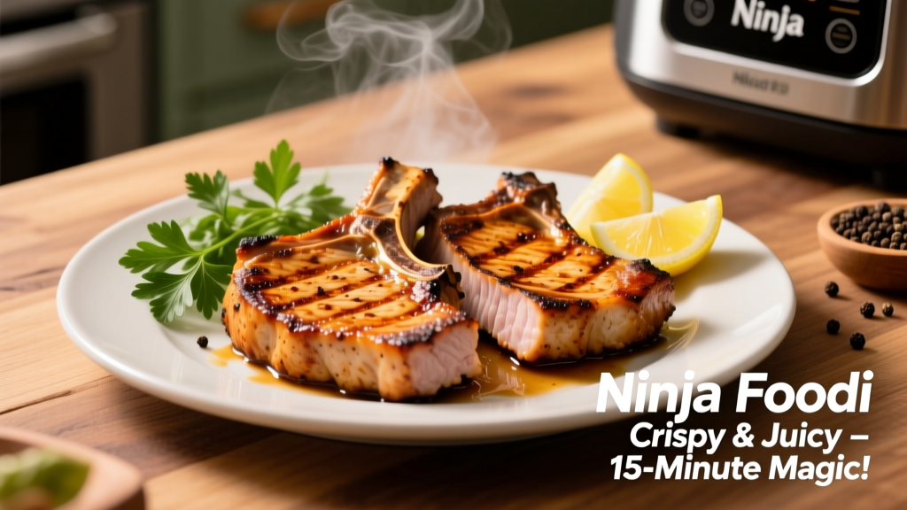 Grilled Pork Chops in Ninja Foodi: Crispy, Juicy & Easy