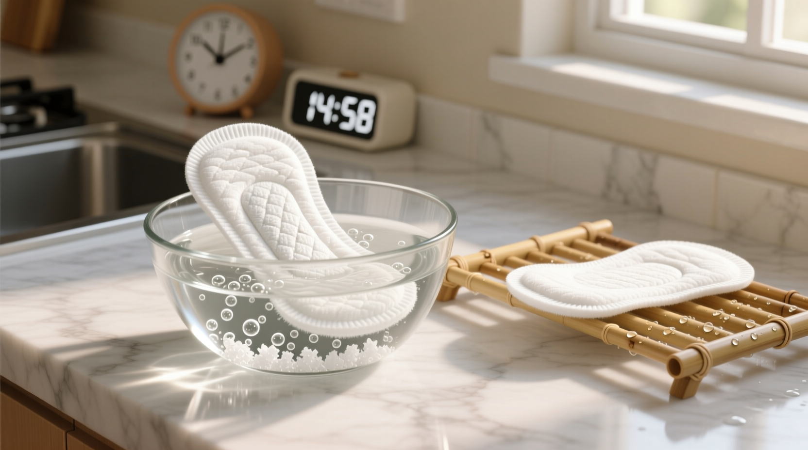 how to deep clean cloth pads without damage
