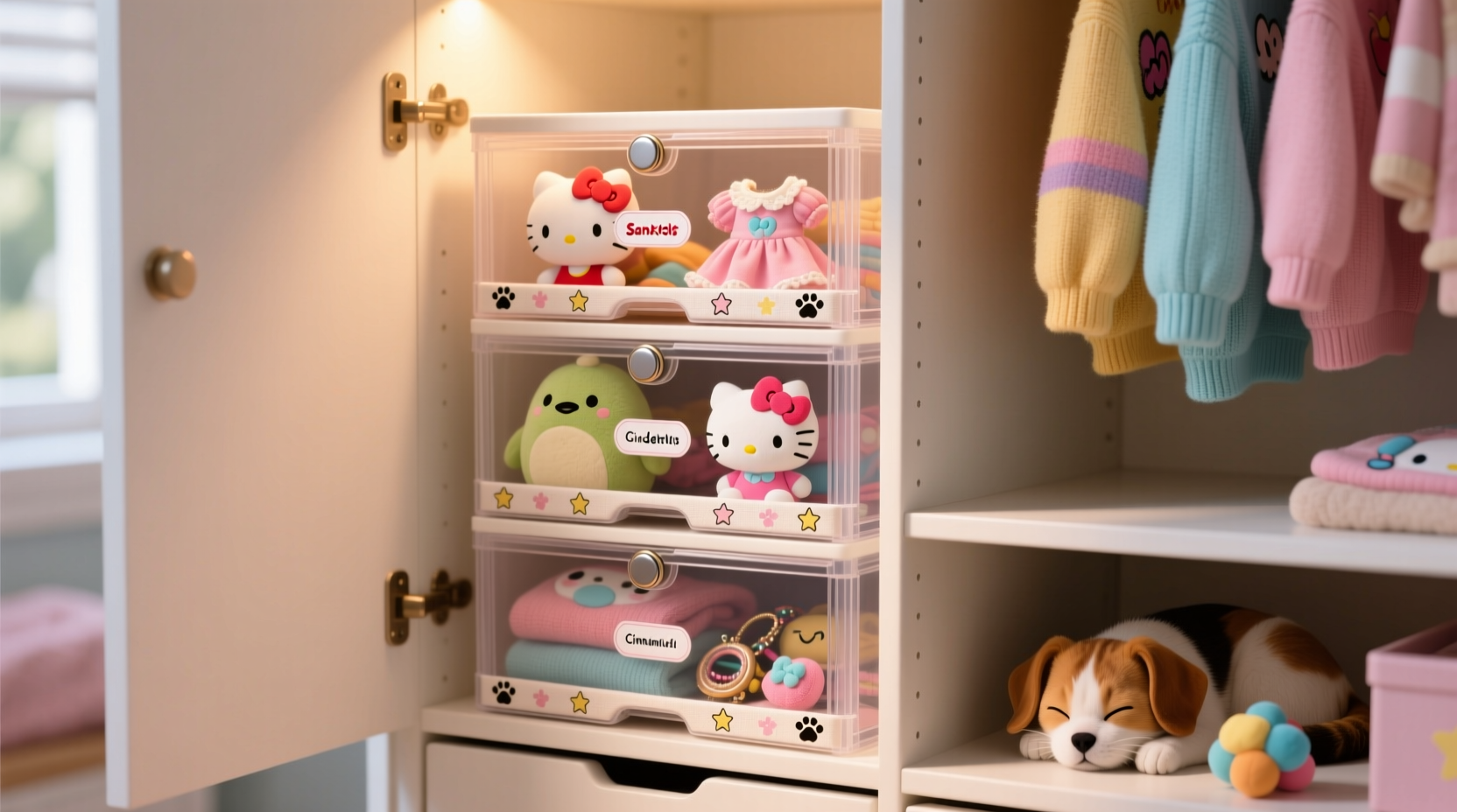 closet organization tips for pet owners sanrio collectors