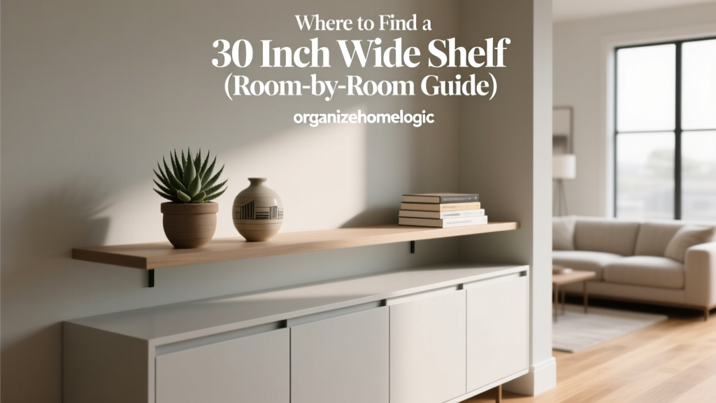 Where to Find a 30 Inch Wide Shelf (Room-by-Room Guide)