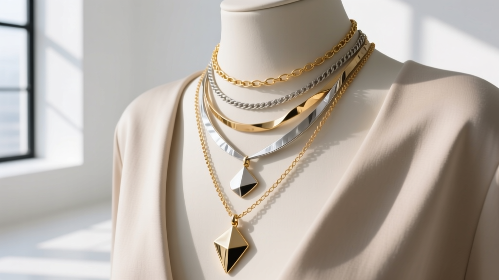 How to Layer Gold & Silver Necklaces Like a Pro