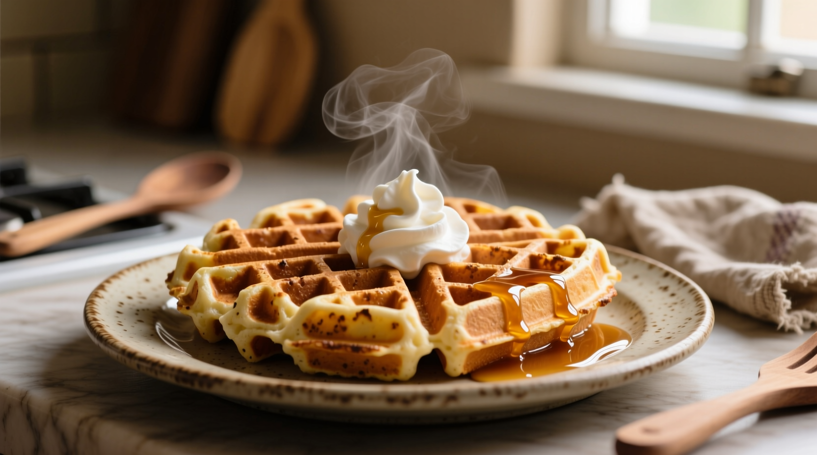 make these parm crusted waffles with leftover mashed po