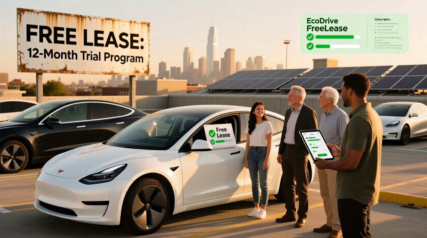 how to lease an electric car for free