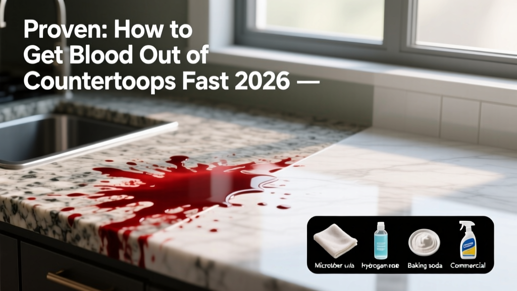 Proven: How to Get Blood Out of Countertops Fast 2026