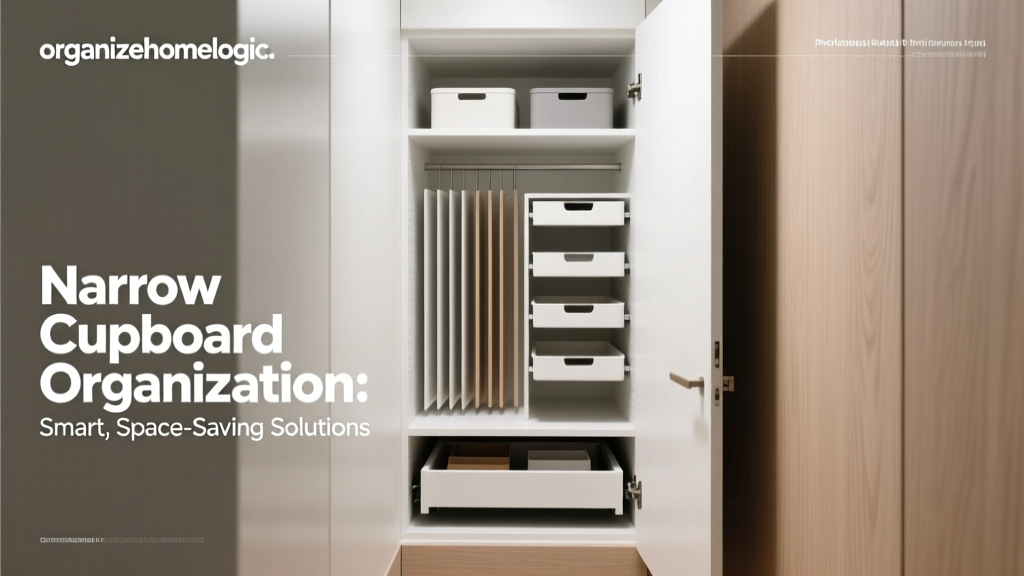Narrow Cupboard Organization: Smart, Space-Saving Solutions
