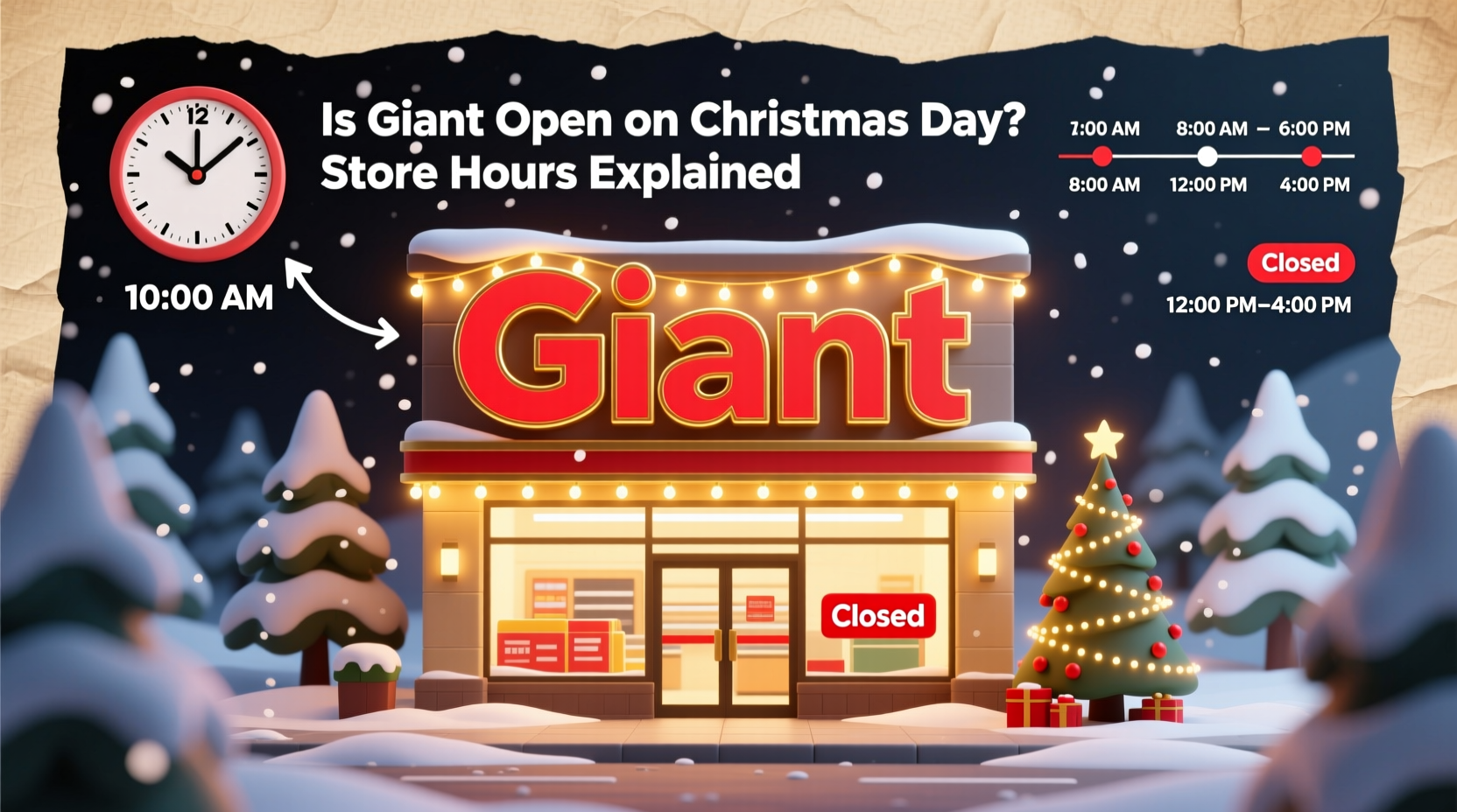 is giant open on christmas day