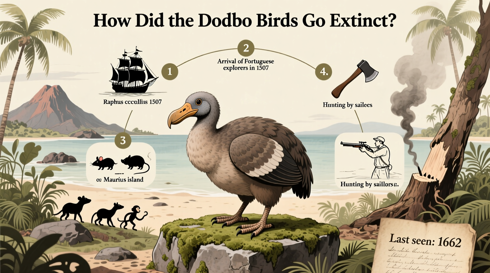 how did the dodo birds go extinct