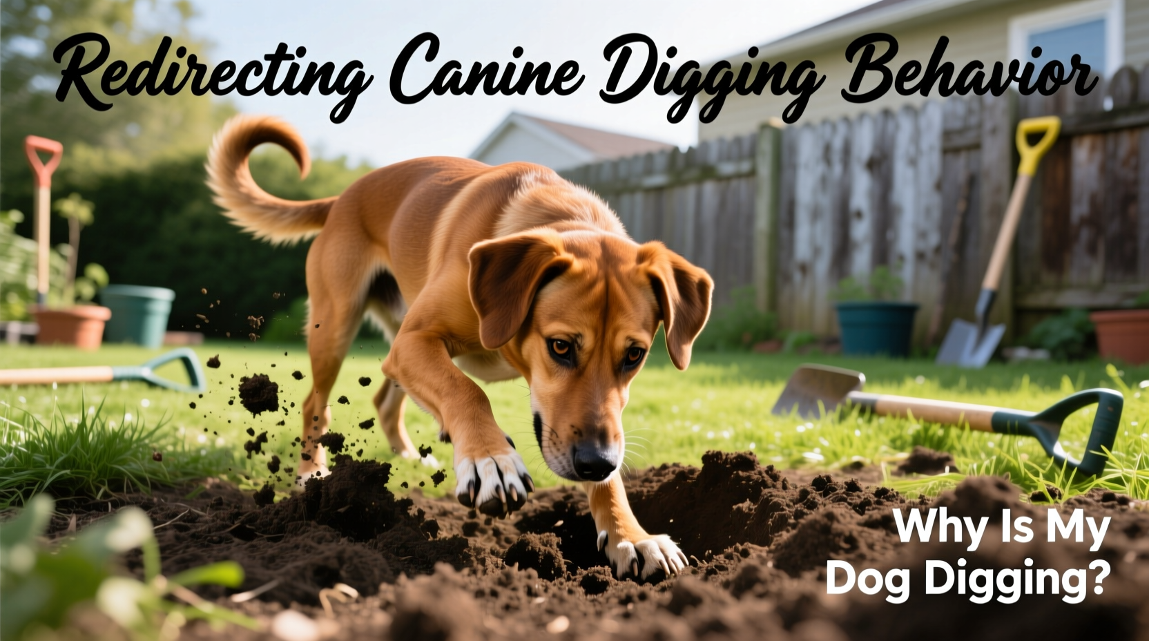 why is my dog digging holes in the backyard and how to redirect the behavior