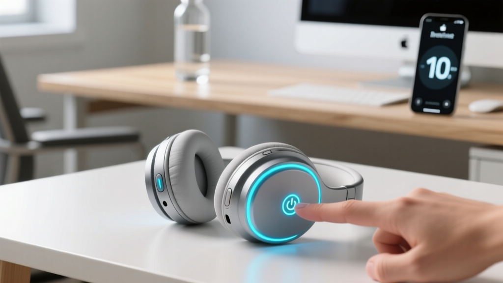 Brookstone Wireless Headphones: Power On in 10 Seconds