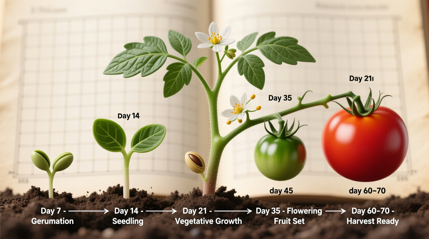 Tomato Plant Growth Timeline: From Seed to Harvest