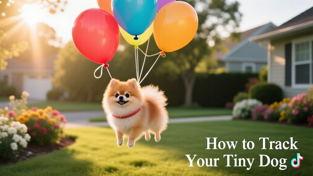 Viral TikTok Shows How to Keep Track of Small Dogs: Attach Them to Balloons