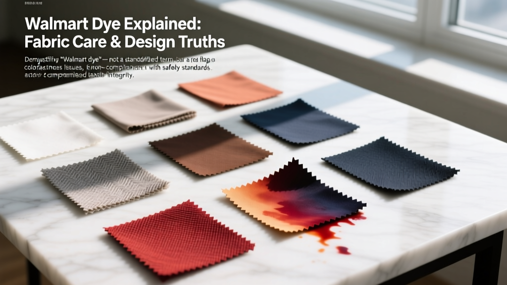 Walmart Dye Explained: Fabric Care & Design Truths