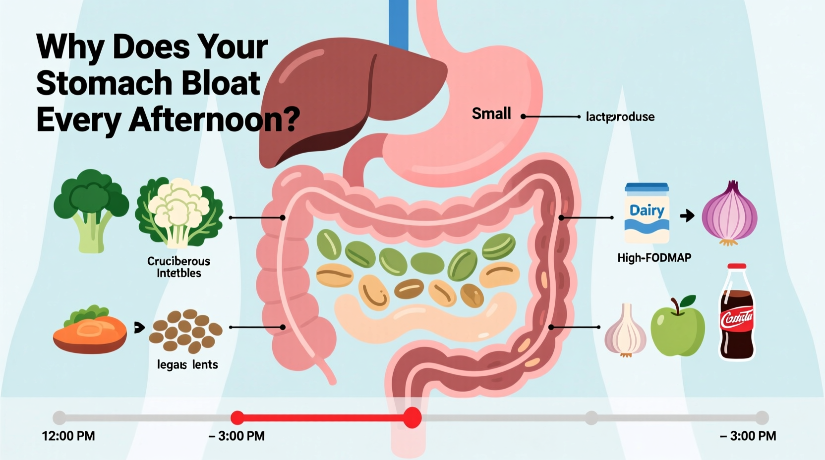 why does my stomach bloat every afternoon possible food culprits