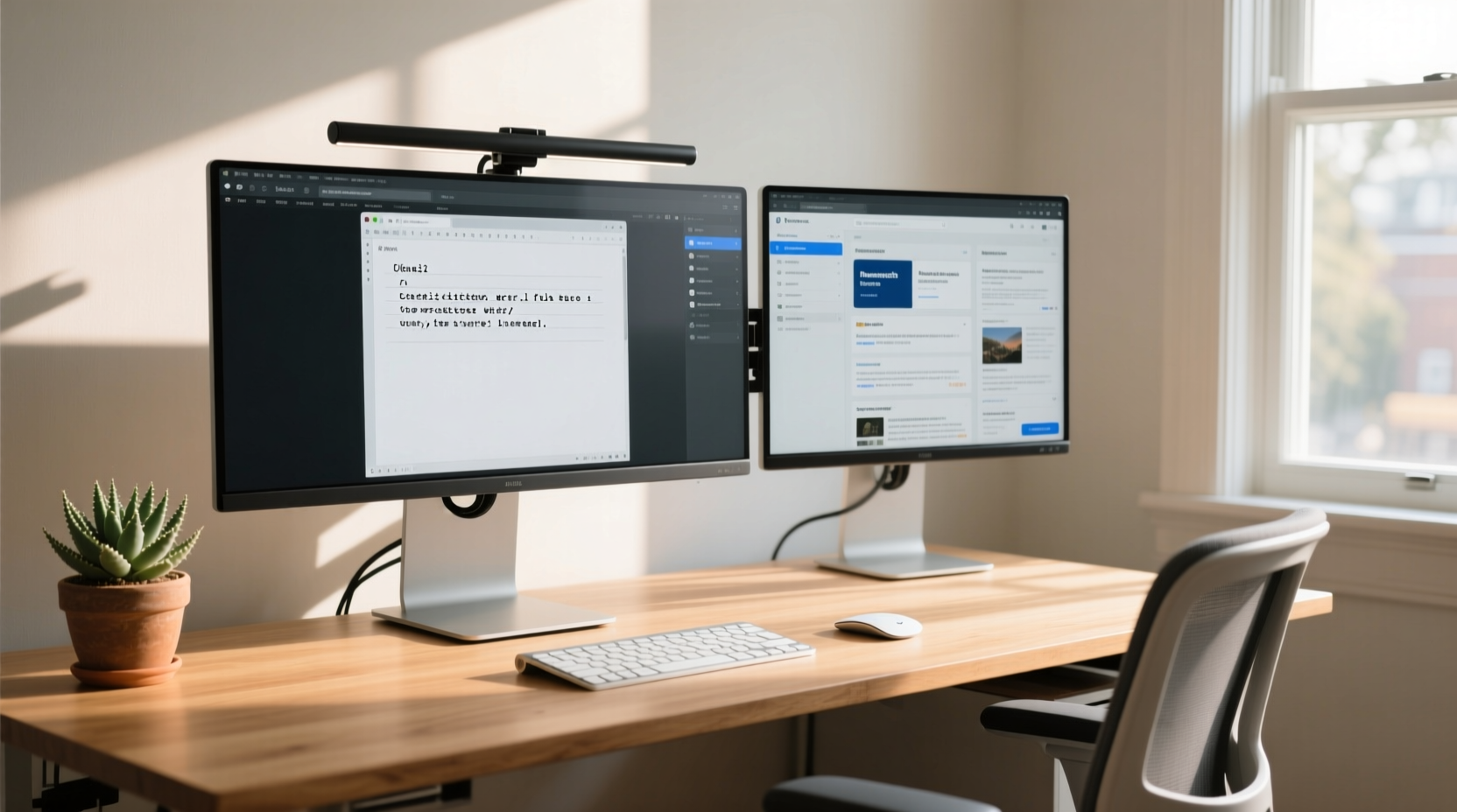 is a dual monitor setup worth it for freelance writers or just unnecessary clutter