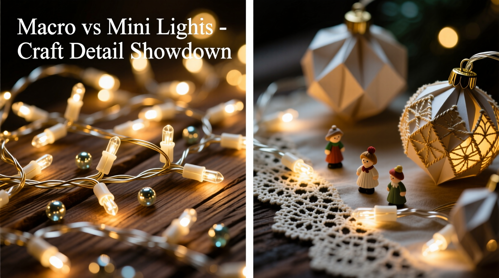 mini christmas lights vs macro strings which works better for detailed crafts