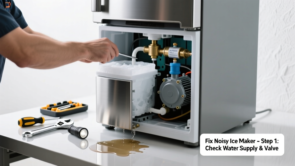 Fix Noisy Refrigerator Ice Maker Not Making Ice