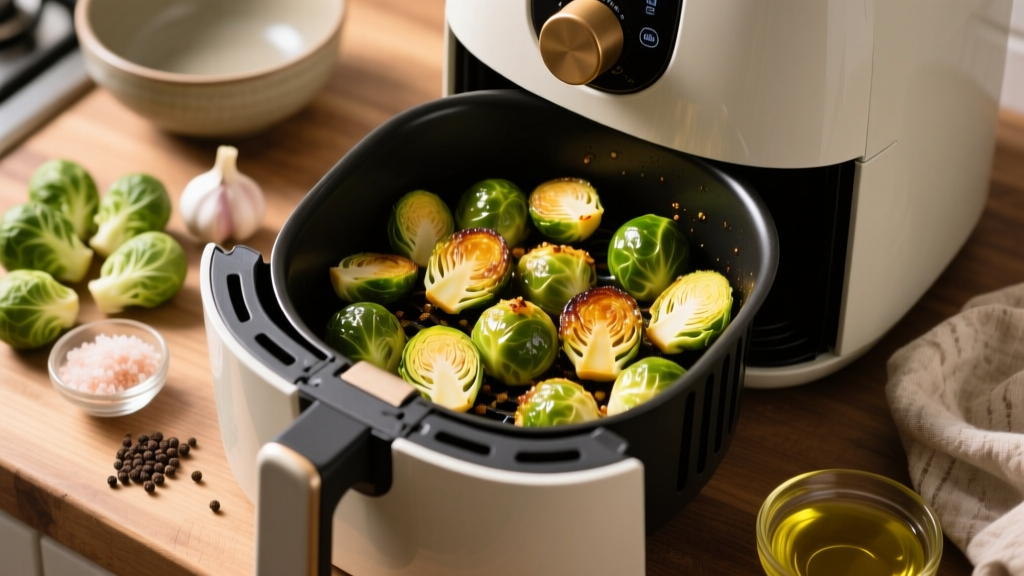 Best Air Fryer Brussels Sprouts Recipe (Crispy & Tender)