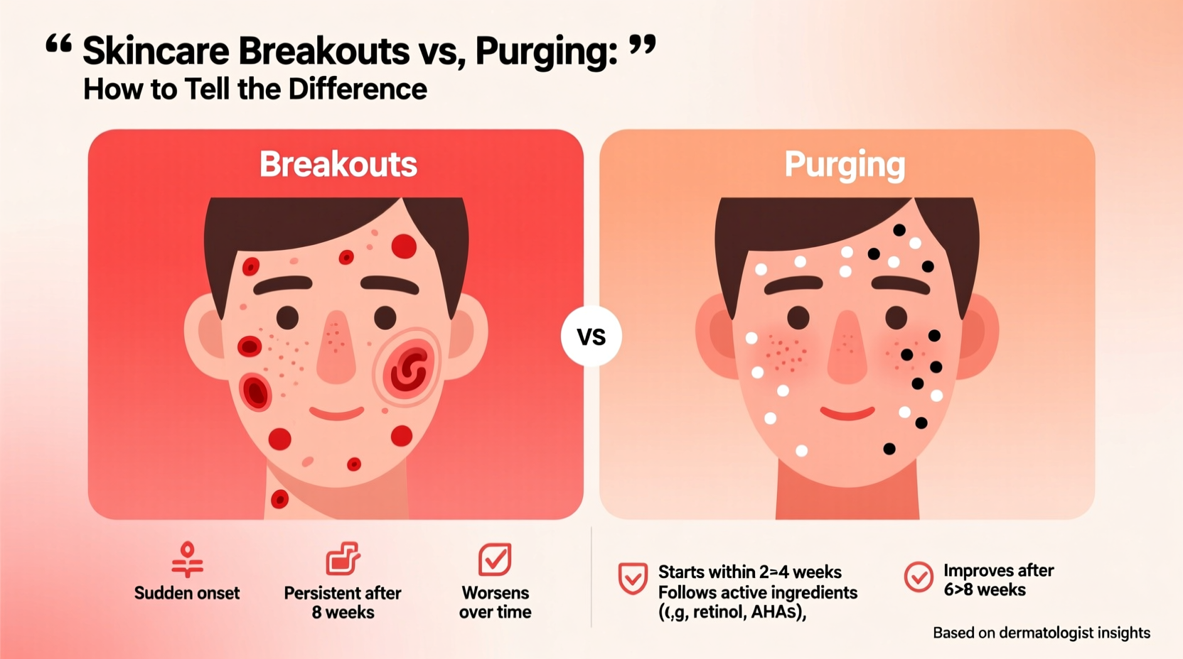 how to tell if your skincare routine is causing breakouts or purging