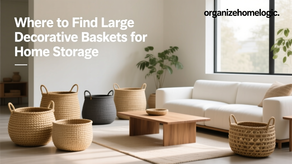 Where to Find Large Decorative Baskets for Home Storage