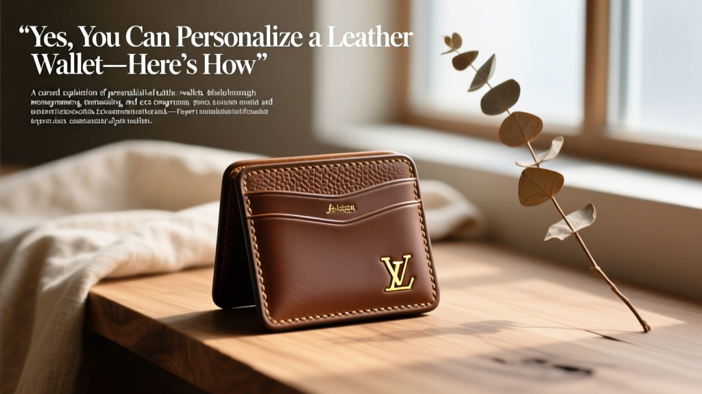 Yes, You Can Personalize a Leather Wallet—Here’s How