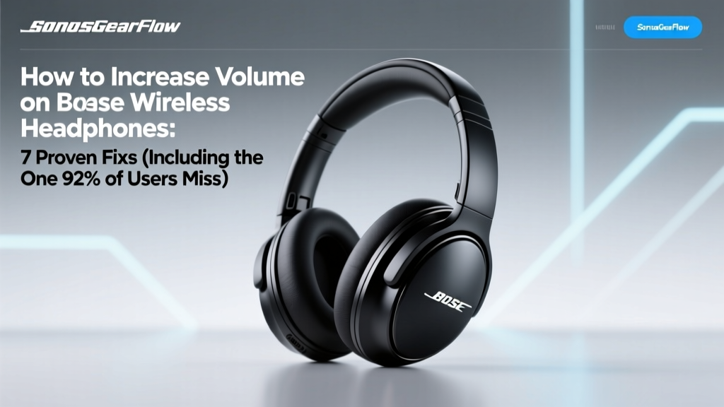 How to Increase Volume on Bose Wireless Headphones