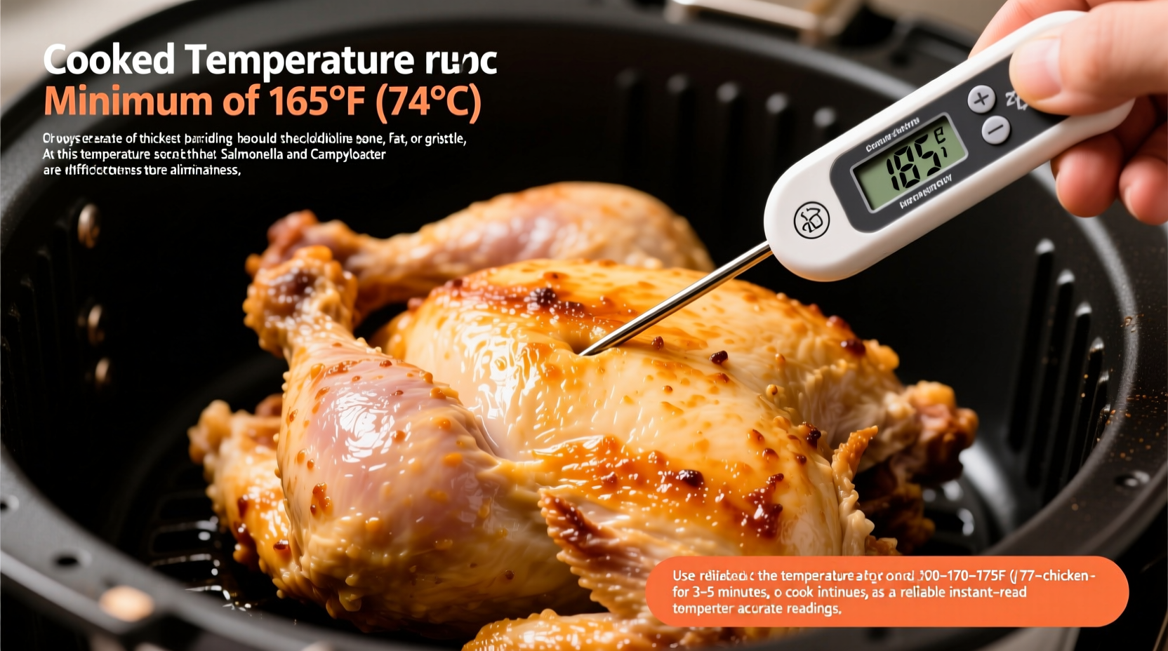 what is the internal temp of cooked chicken