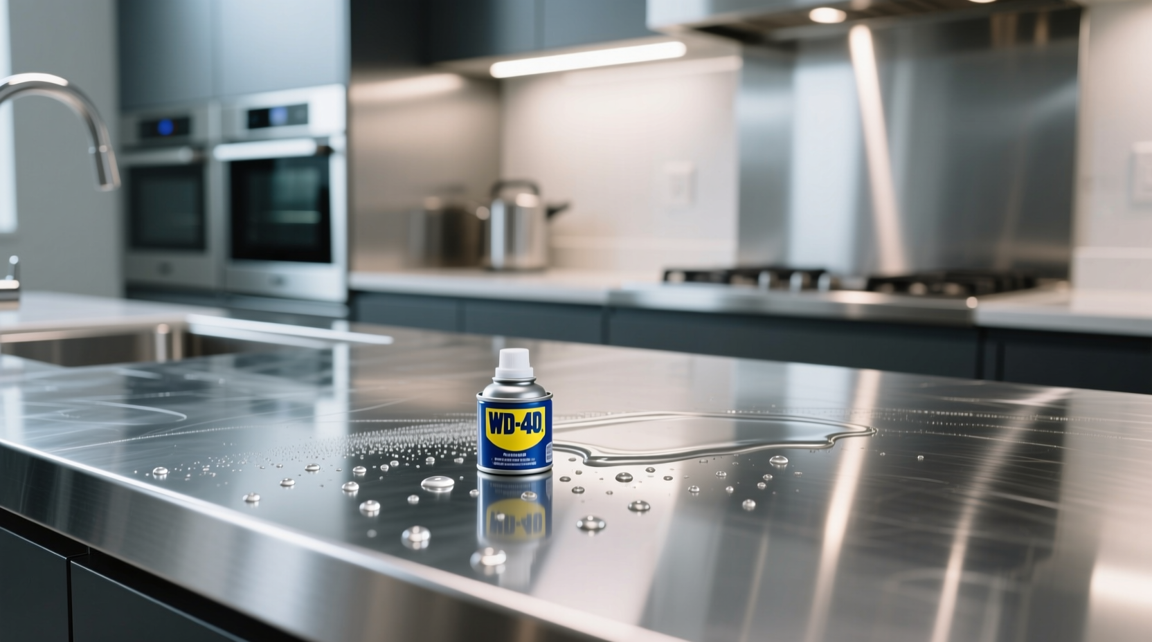 use wd 40 to clean and protect stainless steel