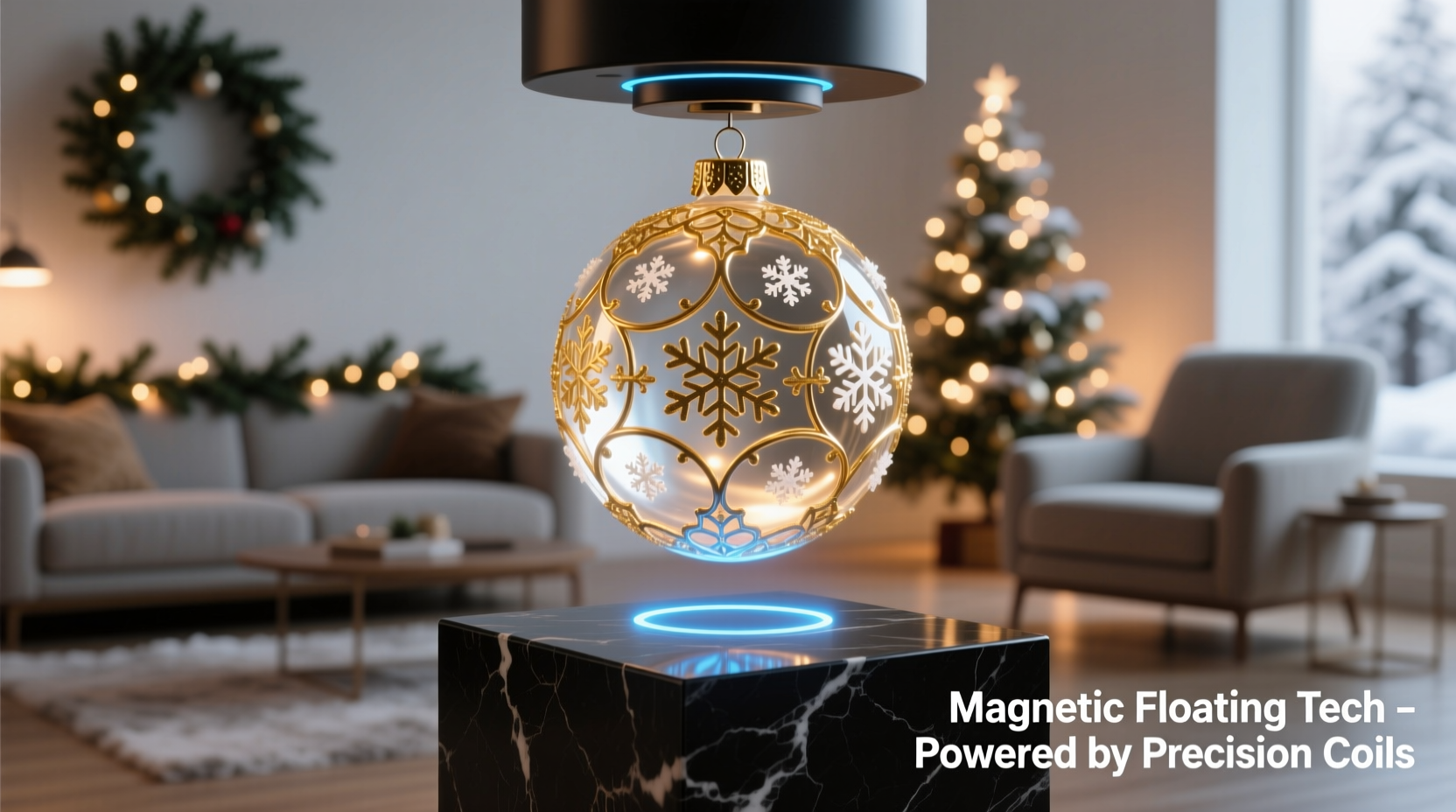how to make a levitating christmas ornament using magnetic floating tech
