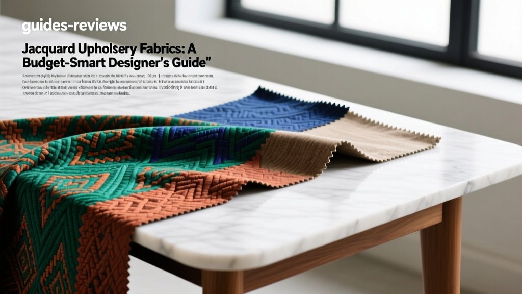 Jacquard Upholstery Fabrics: A Budget-Smart Designer's Guide