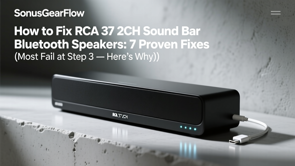 RCA 37" 2CH Sound Bar Bluetooth Fixes (2026)