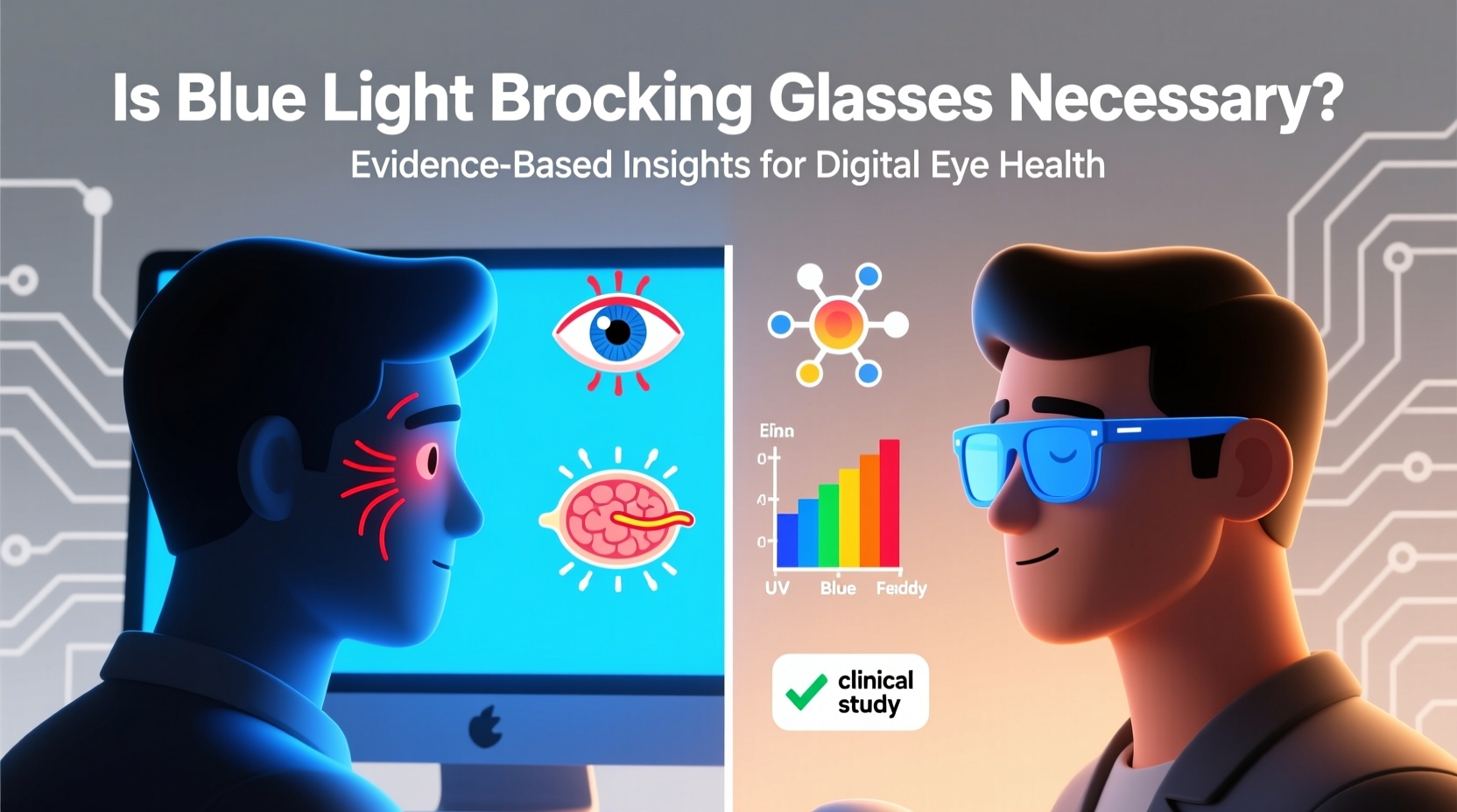 is blue light blocking glasses necessary for screen users or just placebo