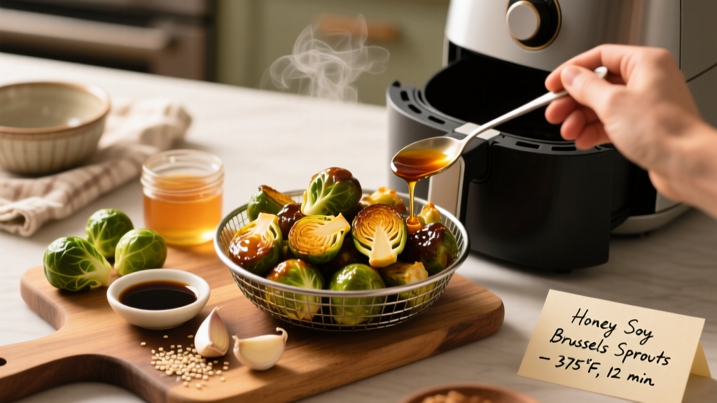 Honey Soy Brussels Sprouts Air Fryer Recipe