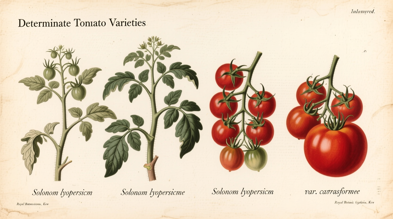 Determinate Tomato Types: Compact Varieties for Small Spaces