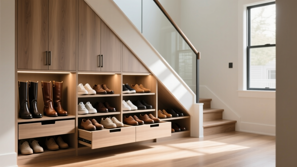 Built-In Shoe Storage Under Stairs: DIY Guide