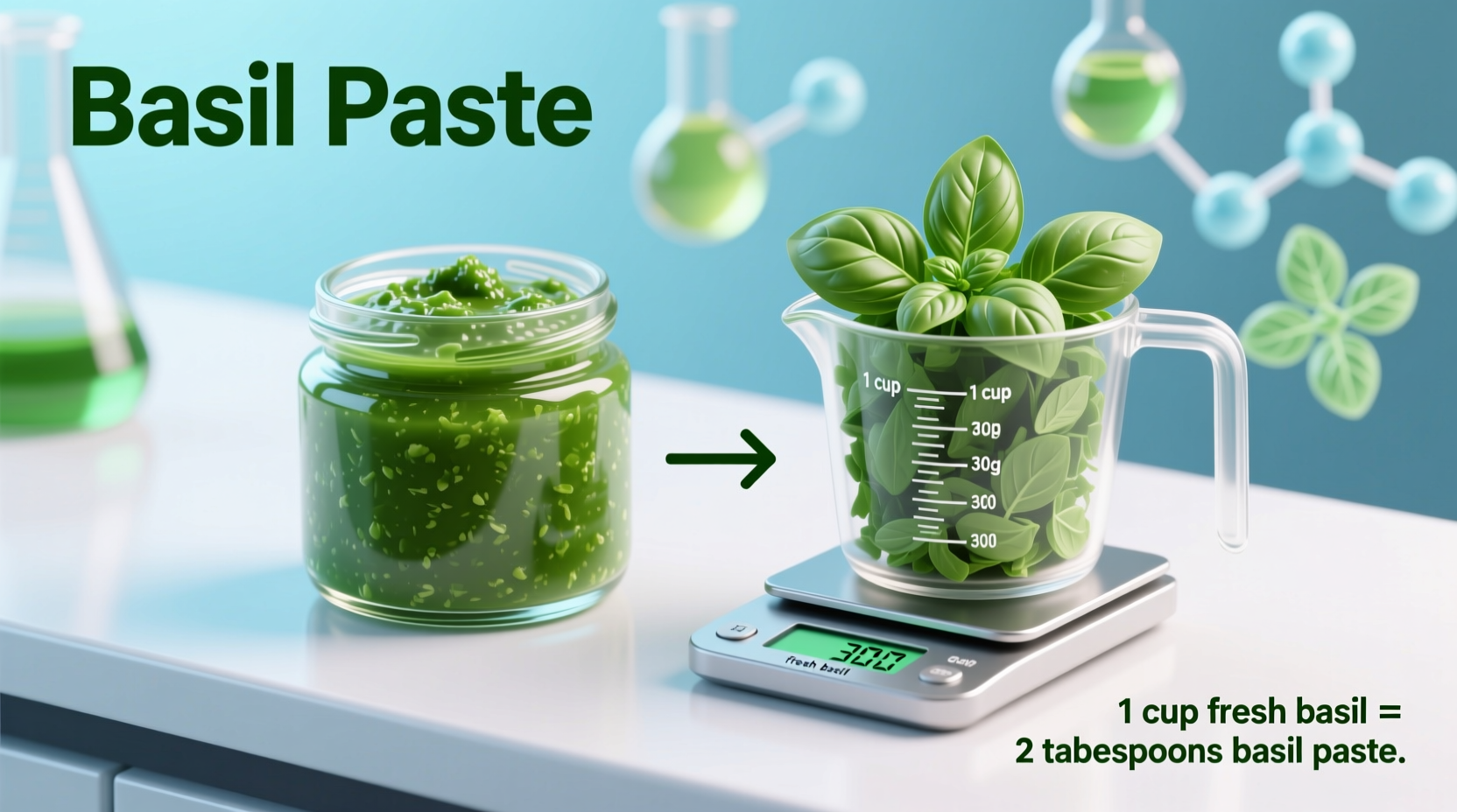 Basil Paste to Fresh Basil Ratio | TheHomeSprouts