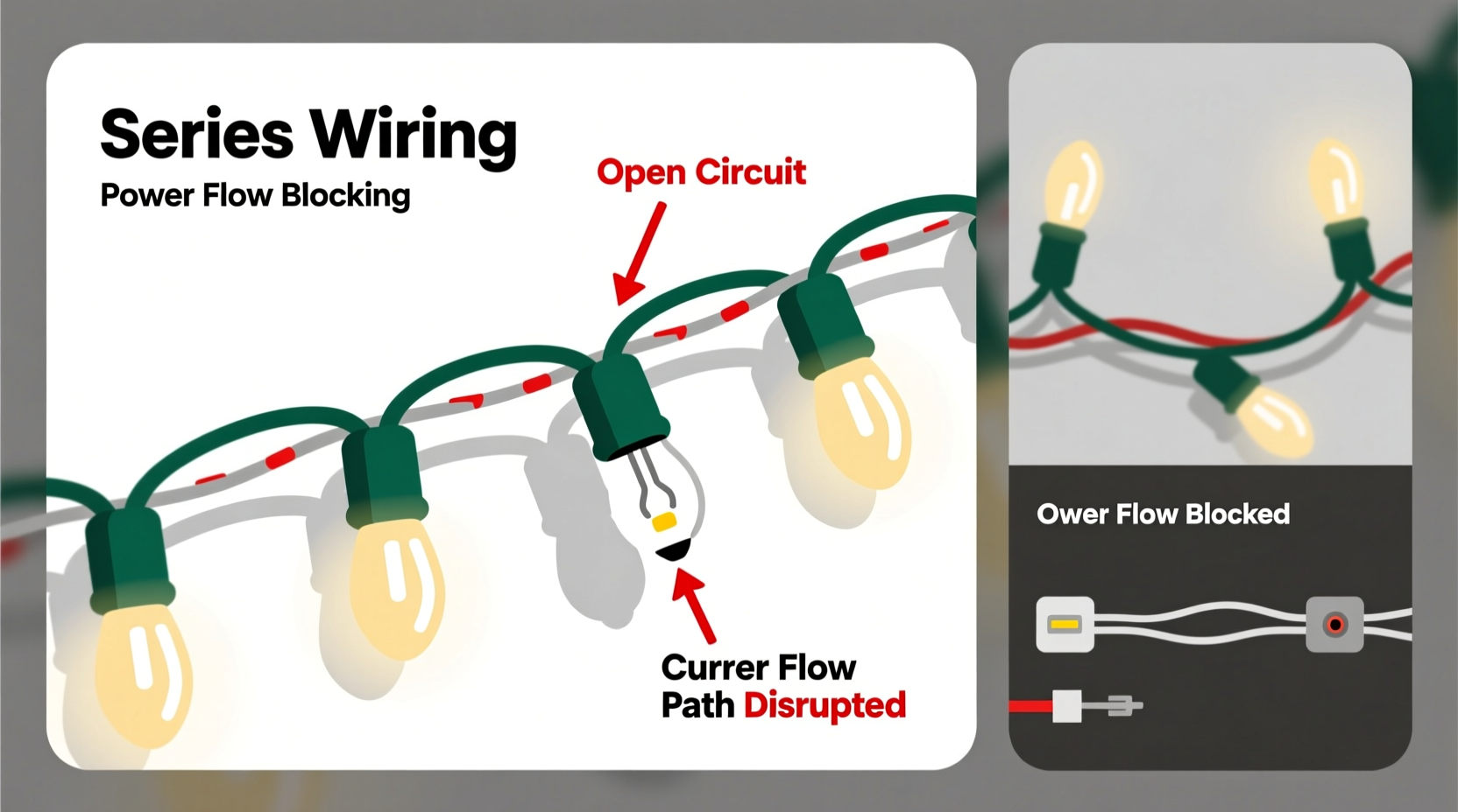 why does unplugging one strand kill the whole christmas light setup