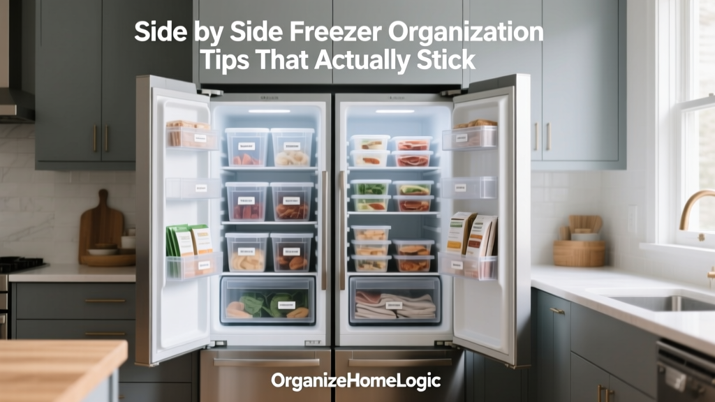 Side by Side Freezer Organization Tips That Actually Stick