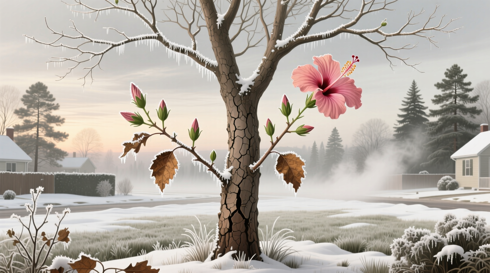 can hibiscus tree survive winter