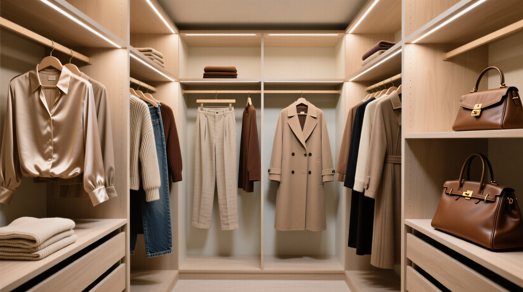 closet organization tips for thrifted designer mix