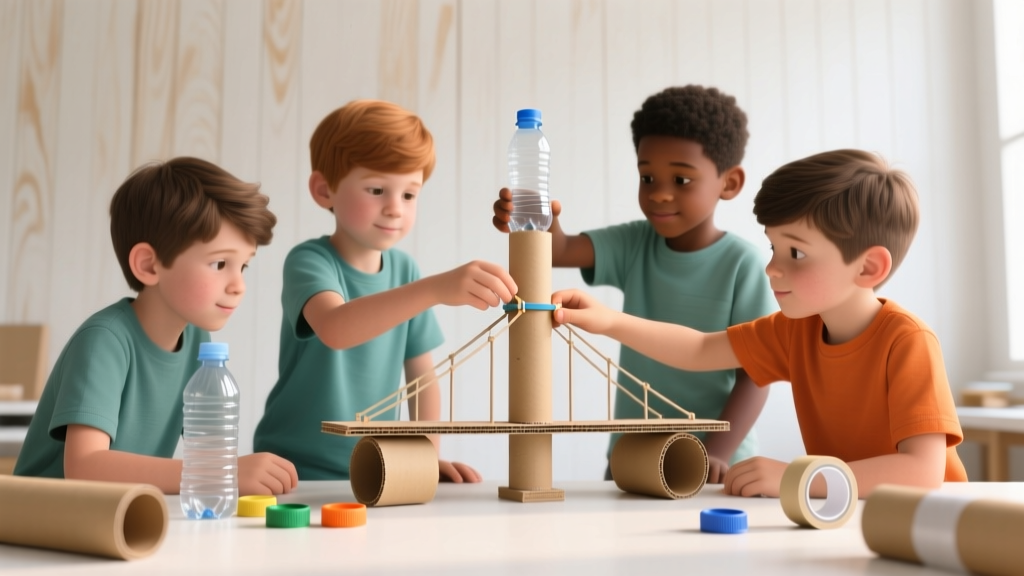 Engineering Challenges for Kids Using Recycled Materials