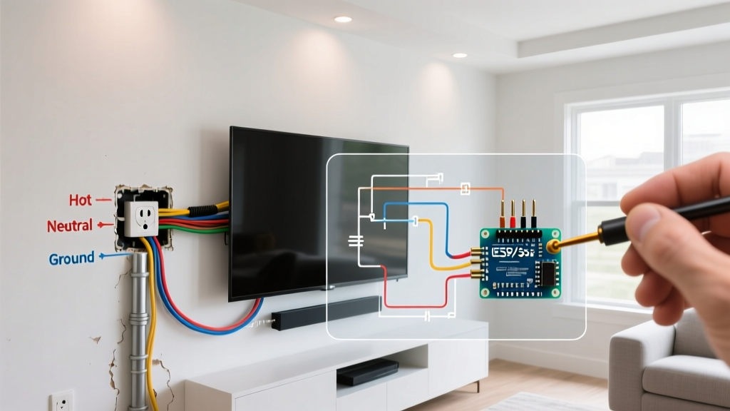 How to Relocate Electrical Outlet for a Wall-Mounted TV
