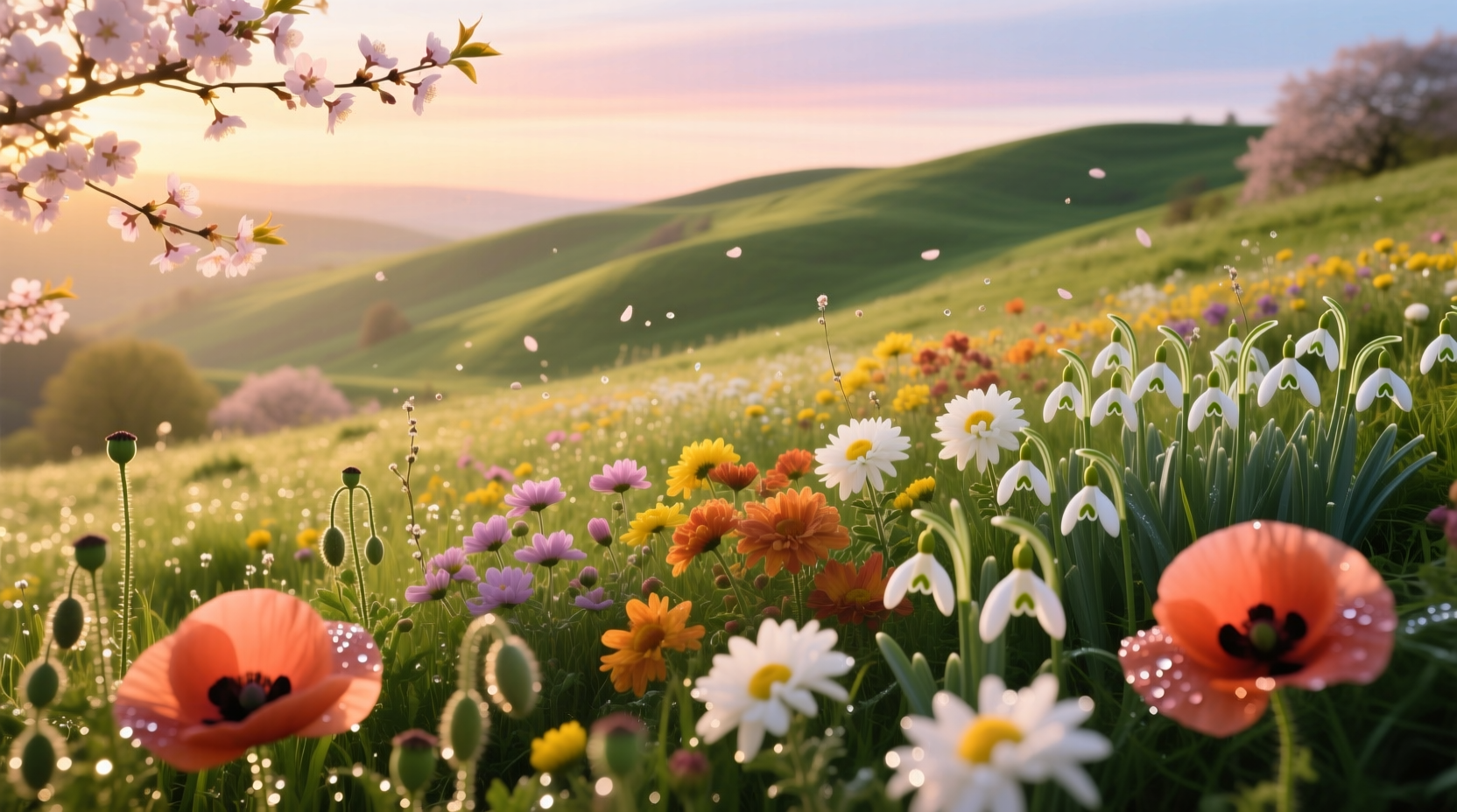 flowers bloom all season