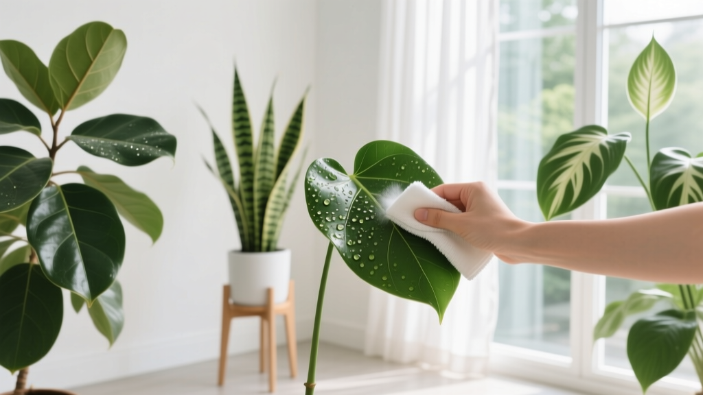 How to Clean Indoor Plant Leaves Naturally (2026)